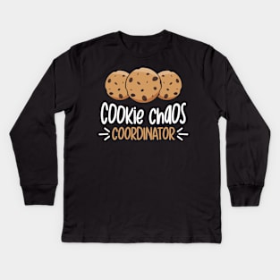 Coockie Chaos Coordinator Baker Sweets Scouts Kids Long Sleeve T-Shirt